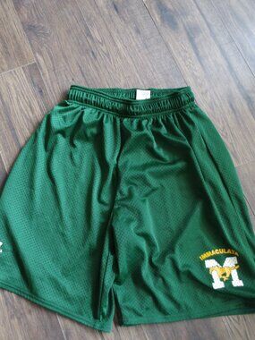 Ladies Green Russell Athletic Shorts